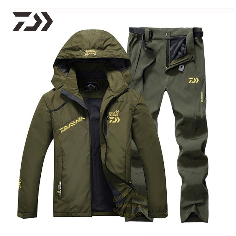 Hooded Sports Daiwa Fishing Jacket and Waterproof Pants - Durable and –  Sooda