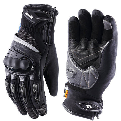 Stay Warm, Dry, and Protected with our Thermal, Waterproof Gloves - Unisex Outdoor Essential with Plastic Knuckle Protection
