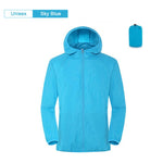 Unisex Outdoor Jacket - Lightweight Waterproof Nylon Jacket for Camping & Hiking - Sun-Protective and Quick-Drying