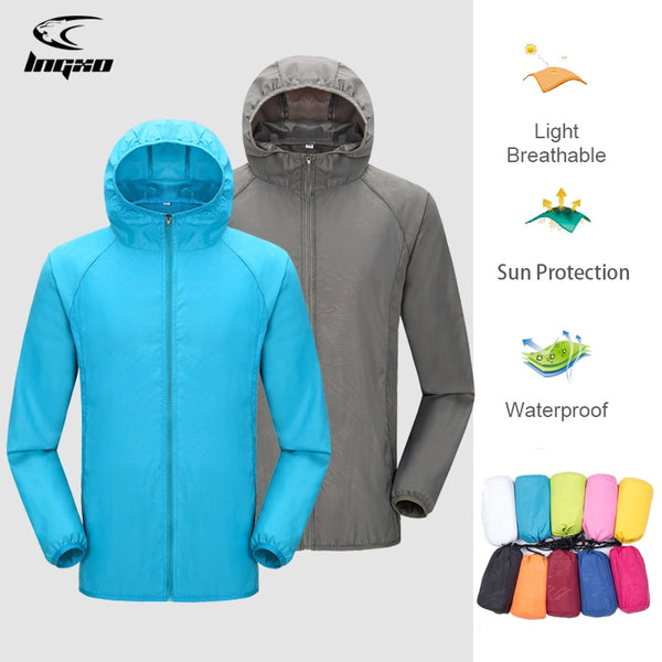 Unisex Outdoor Jacket - Lightweight Waterproof Nylon Jacket for Campin –  Sooda