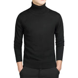 Men's Cotton Turtleneck Sweater - Stylish and Comfortable Casual Pullover