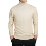 Men's Cotton Turtleneck Sweater - Stylish and Comfortable Casual Pullover