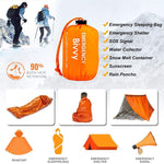 Compact Bivy Sack Emergency Survival Sleeping Bag, Waterproof Reusable