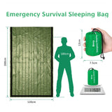Outdoor Life Bivy Emergency Sleeping Bag - Thermal Mylar Survival Gear for Camping and Disaster Relief