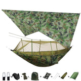 Camping Hammock with Mosquito Net and Rain Fly Tarp - Ultimate Outdoor Protection and Comfort